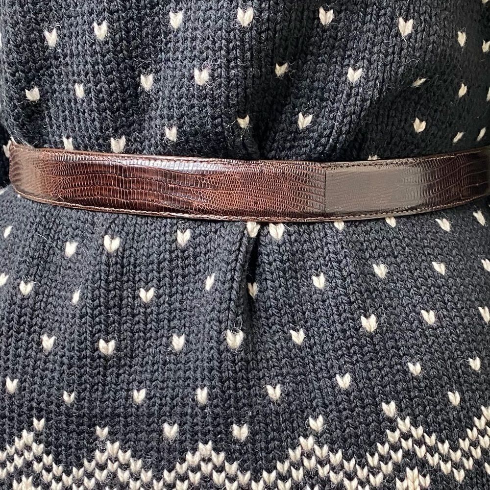 Ralph Lauren Vintage Fall 1991 Lizard Belt w/925 Sterling Silver Crest Buckle - Picture 12 of 16